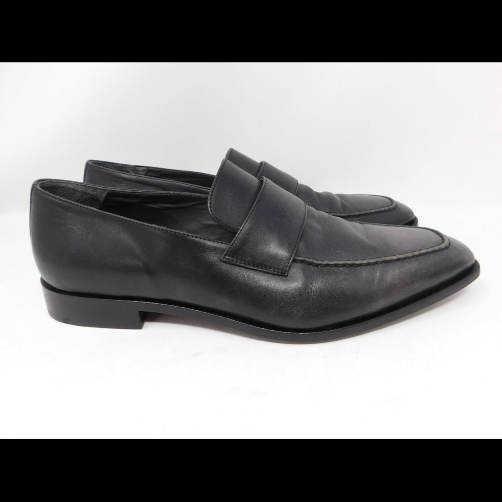 To Boot New York Men's Penny Loafers Size 13 Leather Charcoal Gray Made In Italy